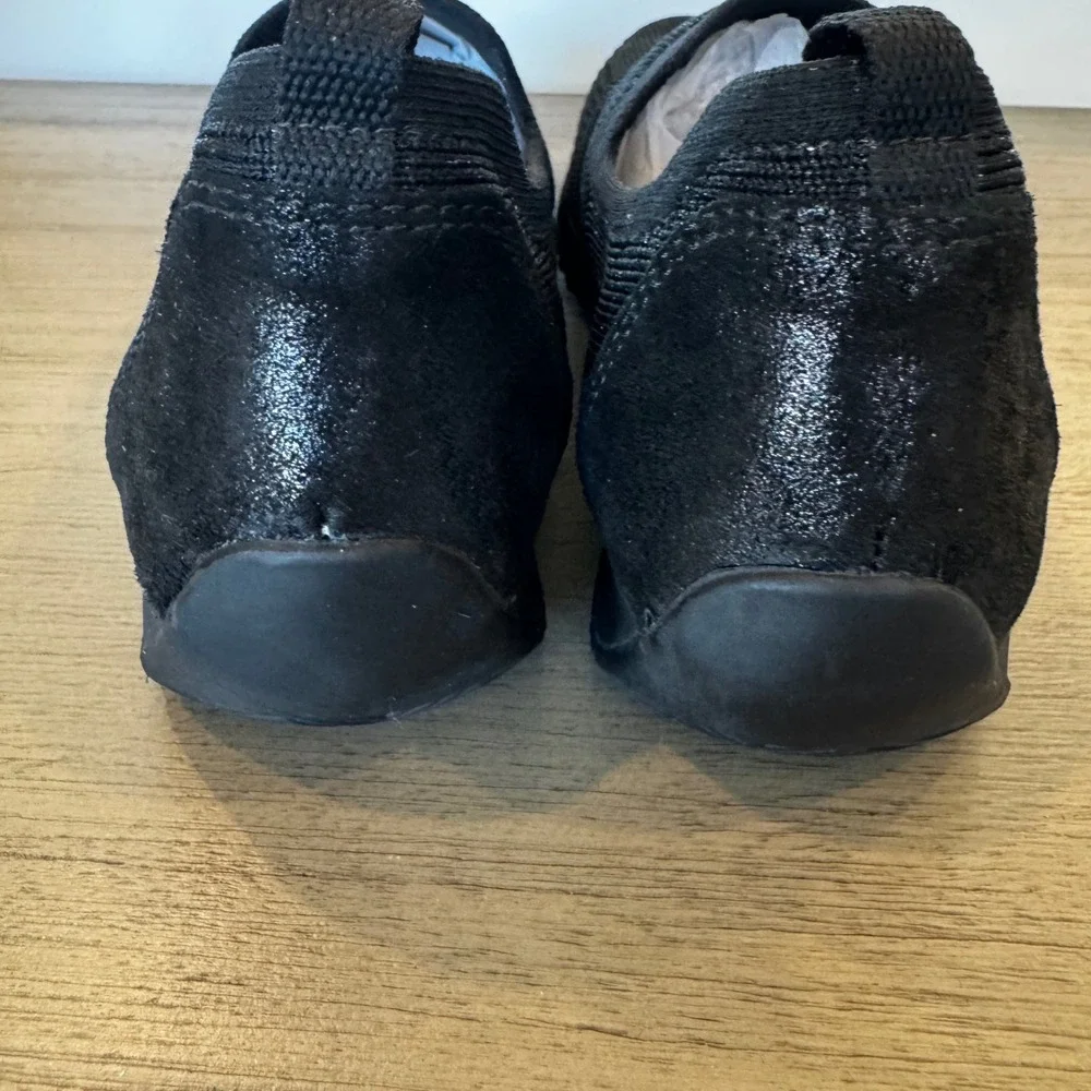 Ara Leena Fusion Women 9.5 UK6 Black Knit Slip On Comfort Sneaker Comfort Casual